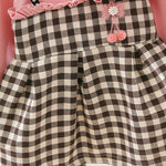 1C Baby Girl Long Sleeve Plaid Dress Spring Summer Cute Casual Toddler Clothes