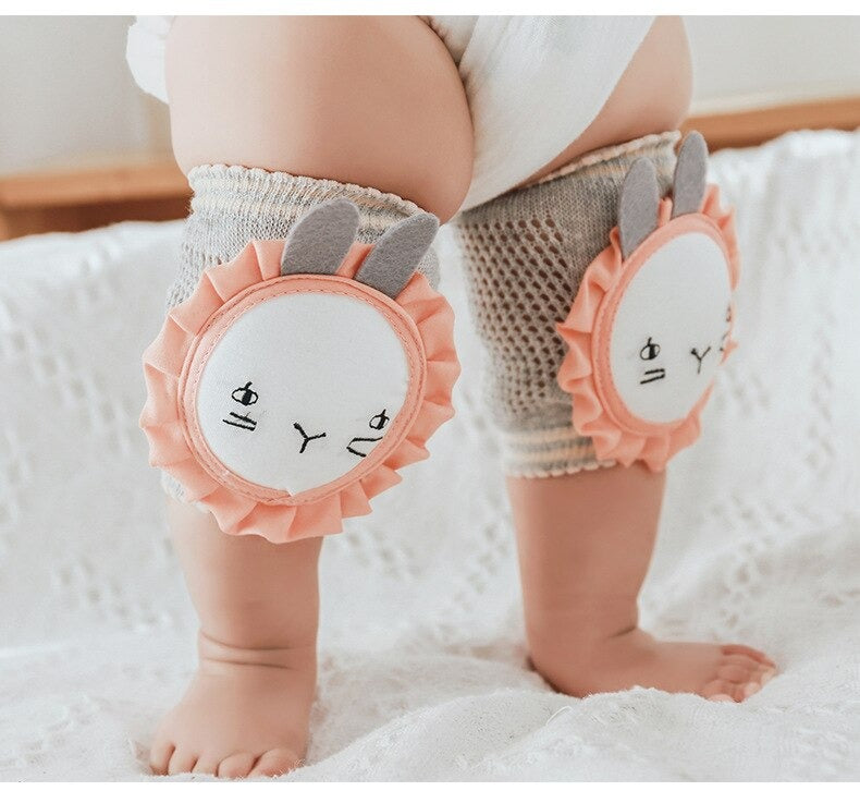New Kids Cute cartoon Crawling Elbow Toddlers Baby Knee Pads Protector Safety Mesh Kneepad Leg Warmer Children cushion Legging