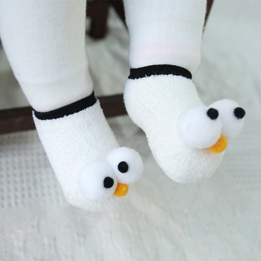 1C Cute 3d Big Eyes Design Baby Socks