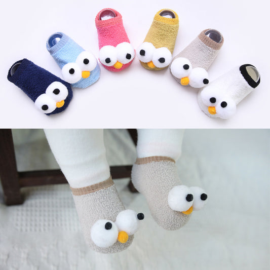 1C Cute 3d Big Eyes Design Baby Socks