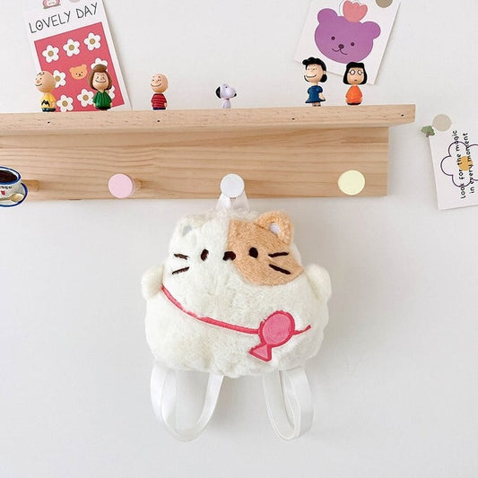 Children's Plush Backpack Cute Style Shoulder Bag Soft Plush Material Children's Bag Cute Accessories