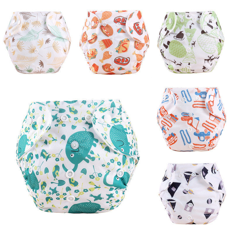 Reusable Children Diapers Adjustable Diaper Cover Baby Cloth