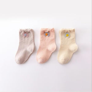1C 3Pairs children's socks loose mouth cartoon accessories baby newborn infant socks for kid boy & girl