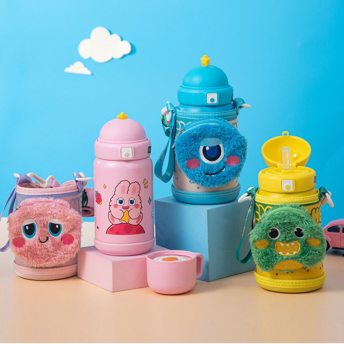 Kawaii Kids Water Bottle 316 stainless steel children's thermos cup