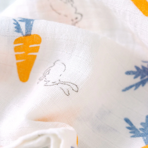 Organic Cotton Baby Muslin Swaddle (Multicolour, 120 x 120 cm) - Pack of 3