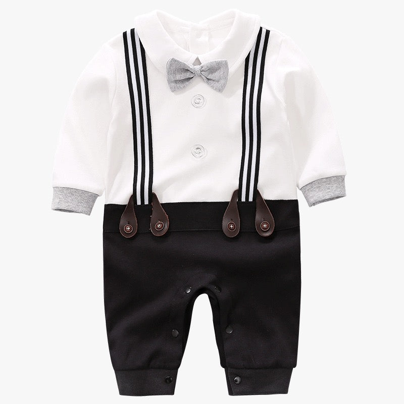 1B Baby Boy Romper, Newborn Clothes, Cute Long Sleeve Infant Bodysuit, Kids Birthday Clothes