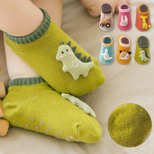 1J Baby Winter Anti Slip Short Socks Newborn Infant Boy Girl Cotton Thick Warm Floor Sock Toddler Children Kids Winter Accessories