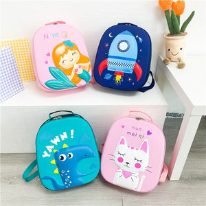 Cartoon children's backpack kindergarten EVA school bag for zoo
