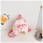 Children's Plush Backpack Cute Style Shoulder Bag Soft Plush Material Children's Bag Cute Accessories