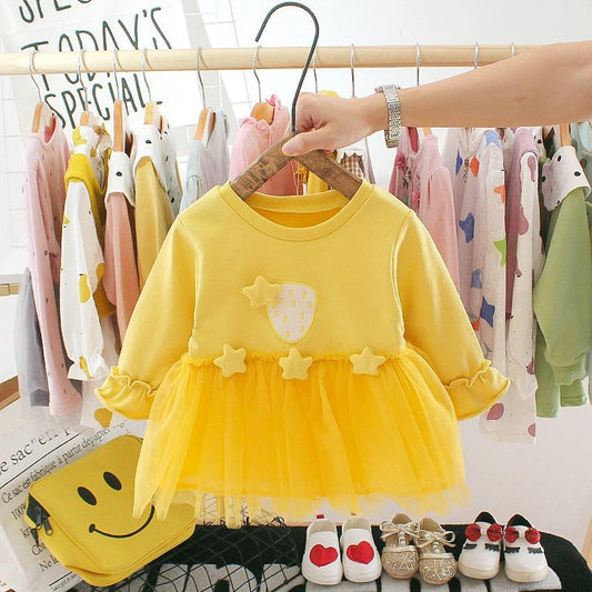 2023 Baby Style Elegant Dresses Fashion Girls Infant Plaid Clothes Long Sleeve Bowknot Princess Costumes