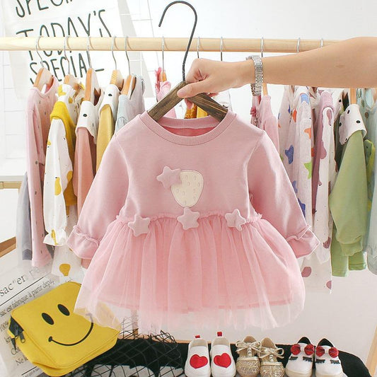 2023 Baby Style Elegant Dresses Fashion Girls Infant Plaid Clothes Long Sleeve Bowknot Princess Costumes