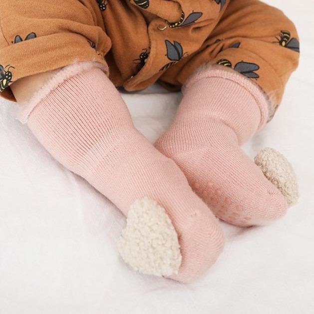 1D Velvet Thickening Newborn Baby Socks Toddler Baby Girls Boys Socks Anti Slip Soft Warm Clothes Accessories